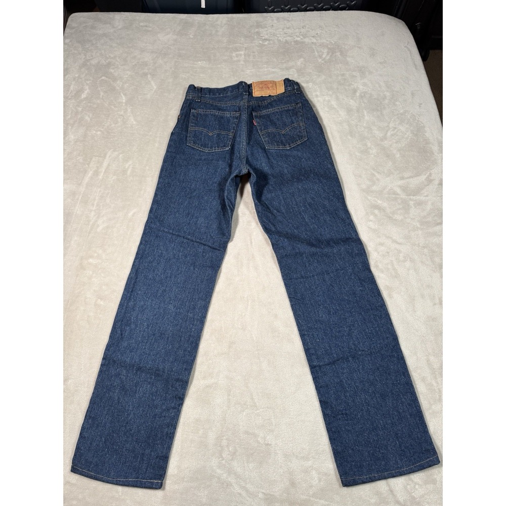 Vintage 80s Levis 501xx Jeans Womens Size 28x33 Blue Dark Button Fly MADE IN USA - Picture 9 of 16